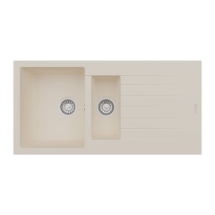 Real Stone P005 TROYA 100 1.5 GÖZ DAMLALIKLI GRANİT EVYE KREM