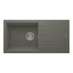 RealStone P011 Assos 86 XL Tek Gözlü Damlalıklı Granit Eviye GRİ