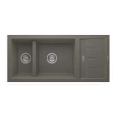 RealStone P024 Artemis 1.5 Gözlü Damlalıklı Granit Eviye GRİ