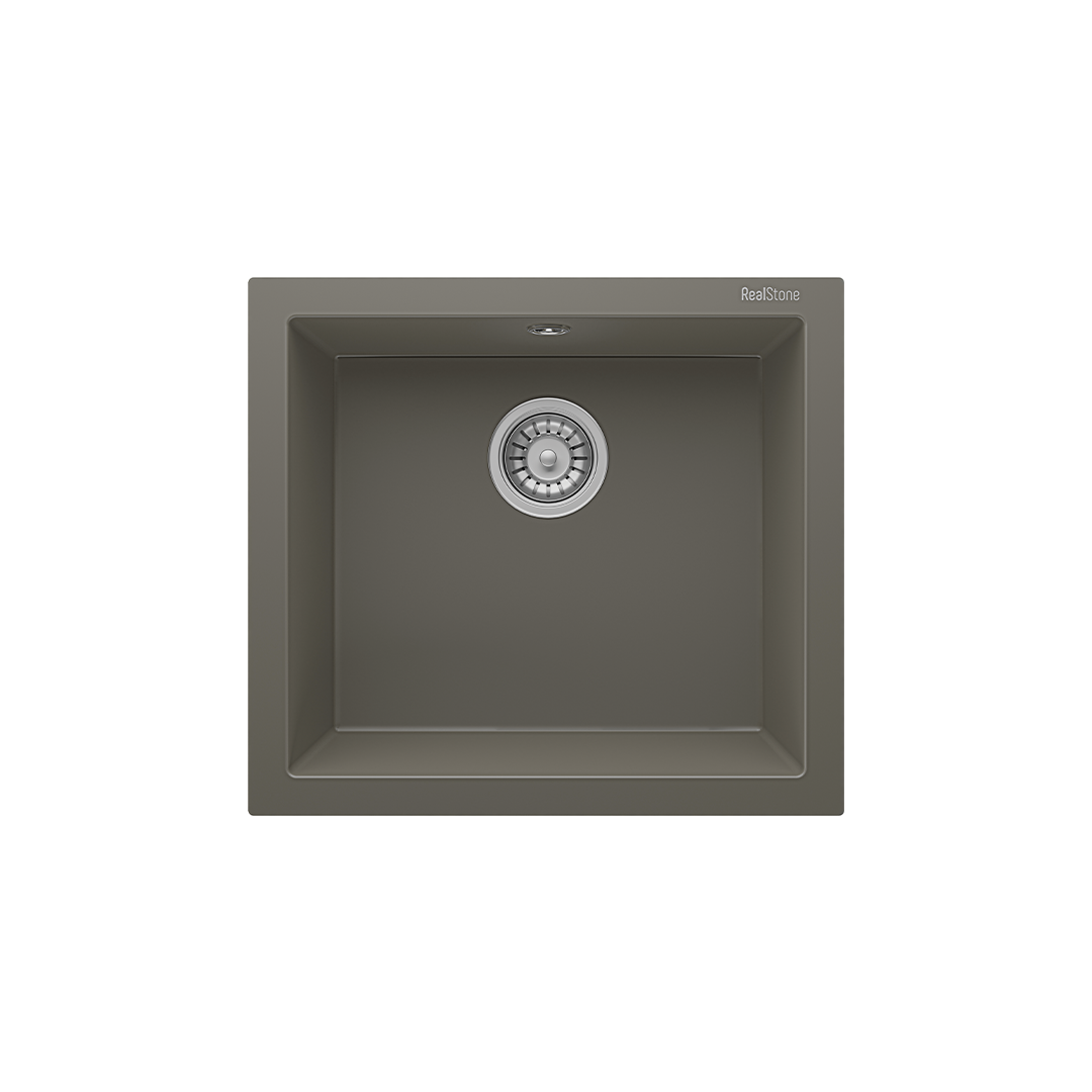 RealStone K005 Gordion 52 Tezgah Altı Granit Eviye GRİ