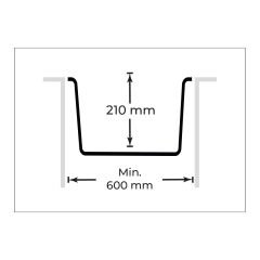 RealStone K005 Gordion 52 Tezgah Altı Granit Eviye GRİ