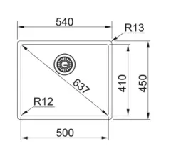 127.0655.168 - CELIK EVYE BOX BXX 210/110-50 TEK GÖZLÜ DAMLALIKSIZ