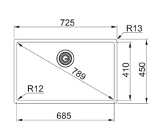 127.0655.169 - CELIK EVYE BOX BXX 210/110-68 TEK GÖZLÜ DAMLALIKSIZ