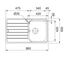 101.0688.503 - CELIK EVYE SPARK SKX 611 TEK GOZLU SAG DAMLALIKLI