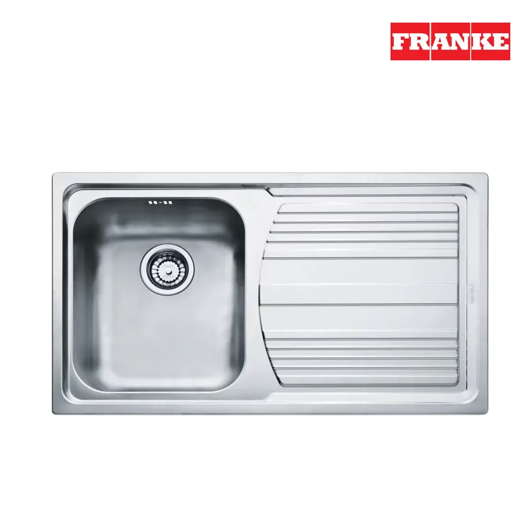 101.0656.157 - CELİK EVYE LOGICA LINE LLL 611-86 SOL TEK GÖZLÜ DAMLALIKLI DEKORLU