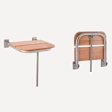 Dibanyo Ahşap Duş Oturağı Tik Ağacı