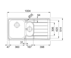127.0059.658 - CELIK EVYE NEPTUN SLIMTOP NEX 251 1.5 GÖZLÜ SAĞ DAMLALIKLI