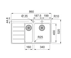 127.0638.947 - ÇELİK EVYE MYTHOS MYX 251-86 3 1/2 SAĞ DAMLALIKLI