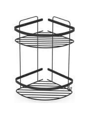 İkili  Köşe Şampuanlık 18x18 cm
Siyah