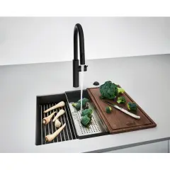 125.0718.450 - FRAGRANIT EVYE KUBUS KNG 110-52 MATT BLACK TEK GÖZLÜ