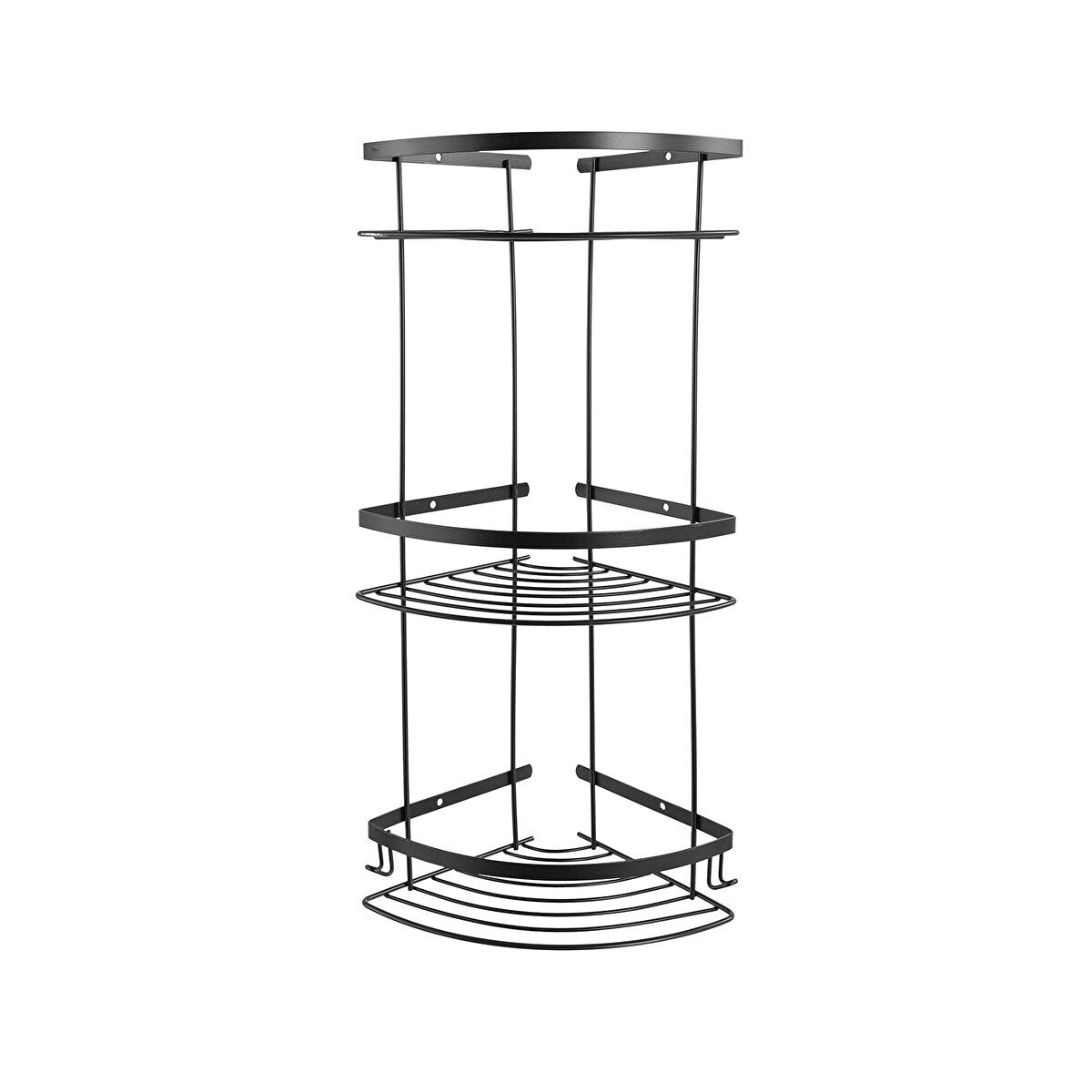 Üçlü Köşe Şampuanlık 18x18 cm
Siyah