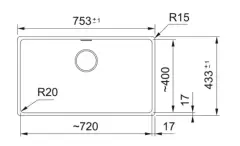 125.0688.498 - FRAGRANIT EVYE MARIS MRG 110-72 STONE GREY TEK GÖZLÜ DAMLALIKSIZ BX