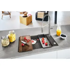 125.0714.194 - FRAGRANIT EVYE KUBUS 2 KNG 110-62 SLATE GREY TEK GÖZLÜ DAMLALIKSIZ