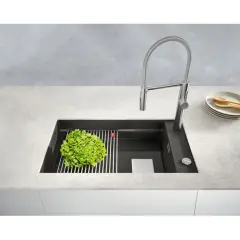 125.0714.194 - FRAGRANIT EVYE KUBUS 2 KNG 110-62 SLATE GREY TEK GÖZLÜ DAMLALIKSIZ