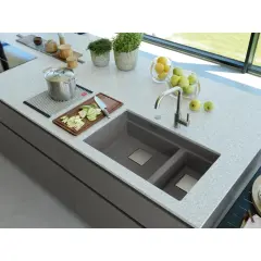 125.0529.875 - FRAGRANIT EVYE KUBUS KNG 120 STONE GREY