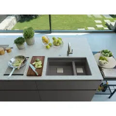 125.0529.875 - FRAGRANIT EVYE KUBUS KNG 120 STONE GREY