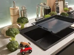 114.0661.642 - FRAGRANIT EVYE MARIS MRG 610-52 TL Matt Black TEK GÖZLÜ DAMLALIKSIZ