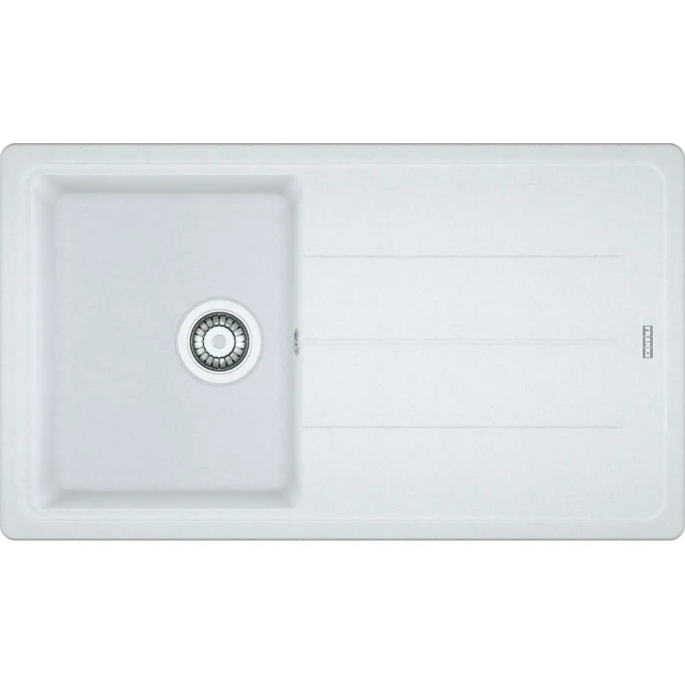 114.0655.972 - FRAGRANIT EVYE BASIS BFG 611 BIANCO TEKGÖZLÜ SAĞ/SOL DAMLALIKLI