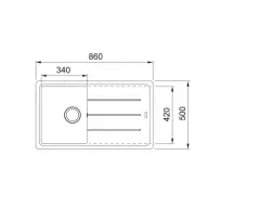 114.0655.946 - FRAGRANIT EVYE BASIS BFG 611 AVENA TEKGÖZLÜ SAĞ/SOL DAMLALIKLI