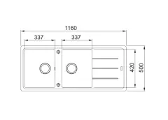 114.0655.991 - FRAGRANIT EVYE BASIS BFG 621 SAHARA 2 GÖZLÜ SAG/SOL DAMLALIKLI