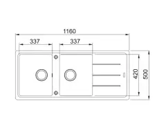 114.0655.992 - FRAGRANIT EVYE BASIS BFG 621 AVENA 2 GÖZLÜ SAG/SOL DAMLALIKLI