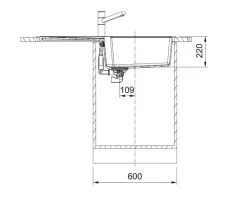 114.0688.450 - FRAGRANIT EVYE URBAN UBG 611-100 BİANCO TEKGÖZLÜ