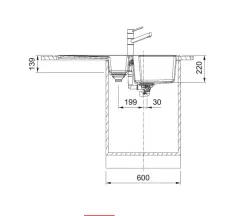 114.0688.456 - FRAGRANIT EVYE URBAN UBG 651-100 BİANCO TEKGÖZLÜ