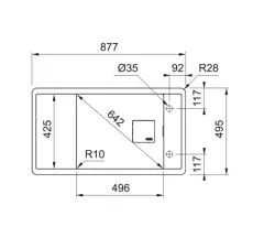 114.0656.033 - FRAGRANIT EVYE FRESNO FSG 611-86 NERO TEK GÖZLÜ DAMLALIKSIZ