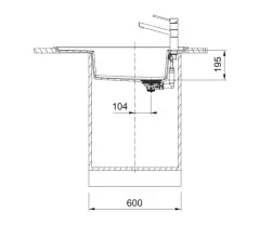 114.0656.033 - FRAGRANIT EVYE FRESNO FSG 611-86 NERO TEK GÖZLÜ DAMLALIKSIZ