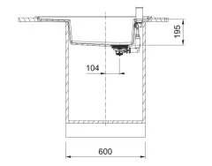 114.0656.034 - FRAGRANIT EVYE FRESNO FSG 611-88 STONE GREY TEK GÖZLÜ DAMLALIKSIZ