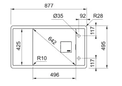 114.0656.034 - FRAGRANIT EVYE FRESNO FSG 611-88 STONE GREY TEK GÖZLÜ DAMLALIKSIZ