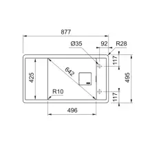 114.0656.035 - FRAGRANIT EVYE FRESNO FSG 611-88 BIANCO TEK GÖZLÜ DAMLALIKSIZ