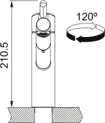 115.0623.055 - EVYE ARMATÜRÜ ORBİT DOCCIA