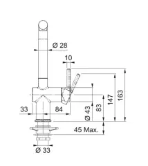 115.0663.801 - EVYE ARMATÜRÜ ACTIVE PLUS DOCCIA KROM