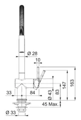 115.0653.407 - EVYE ARMATÜRÜ ACTIVE PLUS SEMI PRO KROM