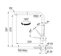 115.0521.438 - EVYE ARMATÜRÜ ATLAS NEO DOCCIA