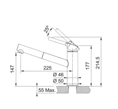 115.0623.139 - EVYE ARMATURU ORBIT DOCCIA BIANCO