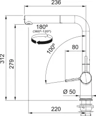 115.0663.760  - EVYE ARMATÜRÜ ACTİVE PLUS BIANCO