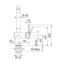 115.0663.758 - EVYE ARMATÜRÜ ACTİVE PLUS STONE GREY