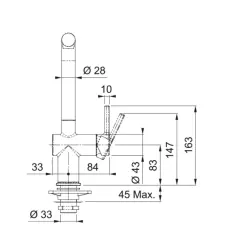 115.0653.382 - EVYE ARMATÜRÜ ACTIVE PLUS METALIC MATT BLACK
