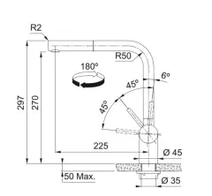 115.0628.210 - EVYE ARMATÜRÜ ATLAS NEO ANTRASİT