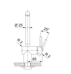 115.0628.210 - EVYE ARMATÜRÜ ATLAS NEO ANTRASİT