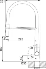 115.0690.598 - EVYE ARMATÜRÜ ICON SEMIPRO MATT BLACK