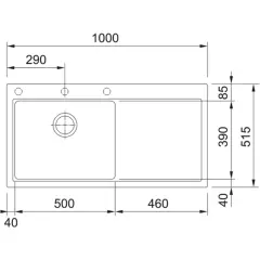 114.0742.325 - FRAGRANIT EVYE MYTHOS MTG 611-100 SLATE GREY SAĞ DAMLALIK