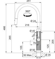 115.0711.557 - EVYE ARMATÜRÜ MASTERPİECE COPPER