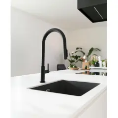 120.0730.911 - EVYE ARMATÜRÜ MARIS SLIM CLEAR MATT BLACK