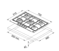 106.0183.104 - OCAK TRENDLINE FHTL 755 4G TC XS C INOX