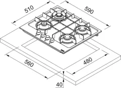 106.0734.774 - OCAK MARIS FHMA 604 3G DC BK C