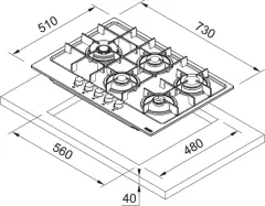 106.0734.779 - OCAK MARIS FHMA 755 4G DCL SG C SLATE GREY