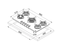 106.0374.288 - OCAK CRYSTAL FHCR 905 4G TC HE BK C